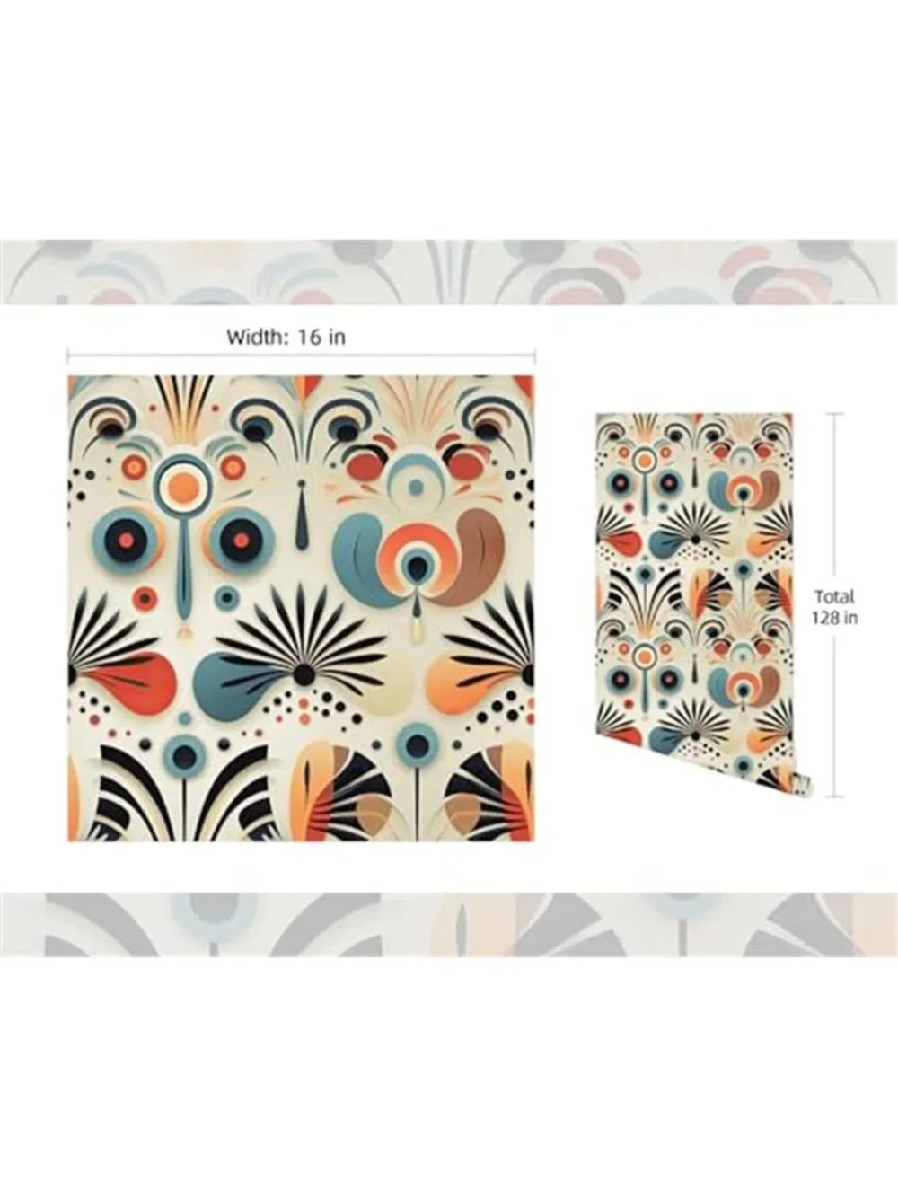 Peel And Stick Wallpaper Vintage Boho Removable Self Adhesive Wall Decor PVC
